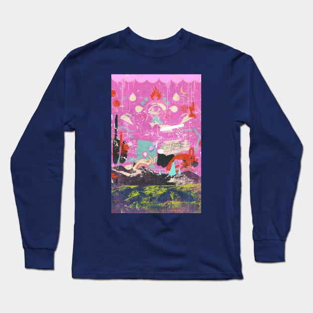 ABSTRACT MOUNTAINOUS Long Sleeve T-Shirt by Showdeer